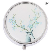 타임캡슐 편지 에그타임캡슐의학 주최자 휴대용 알약 상자 메이크업 보관 용기 Pastillero fildoras Estuch, 06 style 6