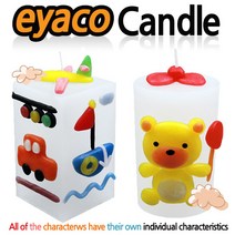 이야코 무지개나라 양초만들기, 08-07. [무지개나라] 꼬마파라핀양초(10인용)(사각)