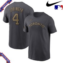[미국정품] 나이키 MLB George Springer 토론토 블루제이스 2022 MLB All-Star Game Name & Number - Charcoal 782152