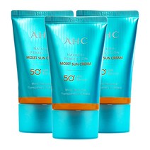 AHC 내추럴 퍼펙션 모이스트 선크림 SPF50+/PA++++ 50ml, 3개