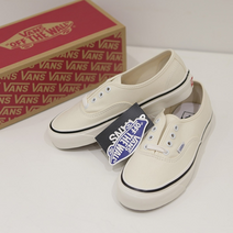 (국내매장판)반스 어센틱 44 DX 애너하임 화이트 로우탑 스니커즈 운동화 VN0A38ENMR4