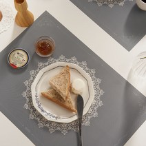 주방데코 홈데코 식탁매트 종이테이블매트 방수매트 G0006-01 6p 각닷, No2.모던블루