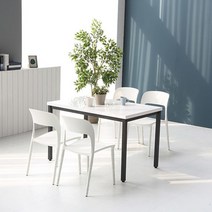 모던/빈티지 4인용 철제 카페 테이블 100cm (3종) 자취방 가정용 식탁 거실, 멀바우