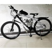 휘발유 산악자전거 MTB 엔진 출퇴근용 원동기 장거리, 흰색과 빨간색 오일 구동 산악 자전거