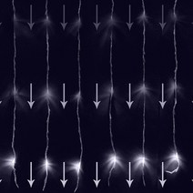 탄탄 LED 고드름/커튼/네트/폭포수 벽트리전구 (전원잭 포함), LED 400구 전원일체형 폭포수, 투명선/백색