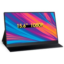 세로모니터 27 34 24 인치15.6 "터치 스크린 1080P 휴대용 모니터 100% sRGB HDR IPS HDMI USB-C 게임, 01 15.6 1080P_05 EU 플러그