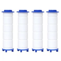 리셀 1200 터보팬 샤워기 교체형 필터 4개, 본상품, 블루프린트샵 본상품선택