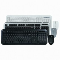 스카이디지탈 스카이디지탈 SKY W270 저소음 무선 키보드 마우스 (블랙 키스킨 포함)