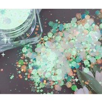 네일판다몰 야광 육각믹스글리터 야광글리터 5g