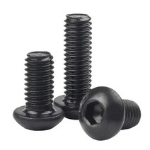 M8 블랙 5개 육각 소켓 트러스 헤드 볼트 ISO7380 둥근 머리 나사 Grade 10.9, M8 (5pcs), 10mm
