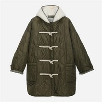 써스데이아일랜드 후드패딩 루즈핏 덤블 후디 점퍼 롱패딩