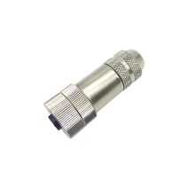 커넥터M12 항공 센서 커넥터 금속 플러그 헤드 이더넷 EtherCat Profinet Shield IP67 금도금 4 5 8 핀 A/B, 01 A-Coding_01 4P_02 Female