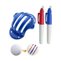 골프볼라이너 트리플 삼선 라이너 펜2개 포함, 블루