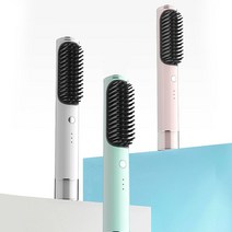 무선 스트레이트 빗 3세대 미니 휴대용 USB 충전 다기능 건습 겸용 롤 스트레이트 겸용, [유선]Ws7A더블11/2활동가격#화이트, Snewgee원래직접헤어[년보증]
