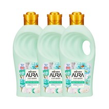 샤프란 아우라 초고농축 섬유유연제 스모키머스크 본품, 1L, 3개입