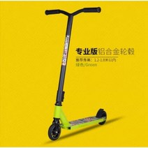 스턴트 스쿠터 킥보드 경량 두발 묘기용 360도 묘기 트릭용 퀵보드, T8 그린벨트 HIC 안전시스템