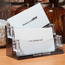 2단 디자인 명함꽂이 POP 쇼케이스 매장 영업, 색상_파랑