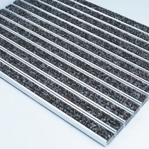 업소용 발매트 대형 출입구 현관 미끄럼방지 흙 먼지 털이 발 매트, 1600mmx800mm, 갈색