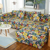 쿠션의자 풀커버 만능 귀비 빈백 소파커버 스판 미끄럼방지 사계절 통용 퀼트 구식의 23 콤비네이션 3687599470, 백화제 이인용 위치 길이 145-180cm