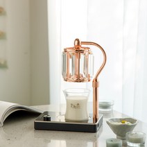 캔들백화점 깔끔한 크리스탈 캔들워머 실버화이트 + 소이 캔들 150g 세트, 미드썸머나잇, 1세트