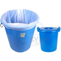 리빙플랜 만능용기 파란통 대형플라스틱통, 만능용기75L