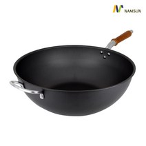남선 경질 북경팬 36cm 보조손잡이 / 업소용 후라이팬 웍 중식 볶음팬, 상세페이지 참조