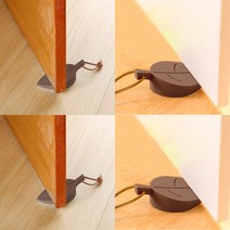 지오비몰 나뭇잎 실리콘 도어스토퍼(브라운) 방문 도어스토퍼 문고정, 상세페이지 참조