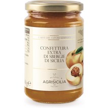 이탈리아 아그리시칠리아 AGRISICILIA 엑스트라 시칠리아 스베르기 복숭아잼 360g, 2팩