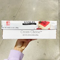 RASKAS 크림치즈 코스트코 1.36KG, 종이박스포장