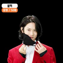 KF94 김희철 이비에 새부리 마스크 대형 블랙 50매, 중형(남녀공용15~성인), 블랙/50매
