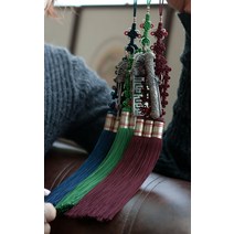 [나스첸카] 여인소유 은 세공 나스첸카 삼작 노리개 [실버 은 수공예 노리개]