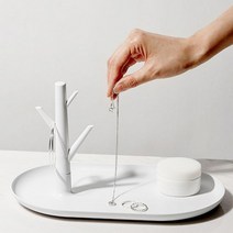 [바보사랑] 인테리어 르와 트레이 쥬얼리 화장품 소품 정리 보관, 색상:핑크