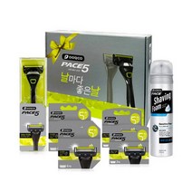 도루코 페이스5 면도 기획세트 4호 (면도기 + 면도날13입 + 폼210ml), 1세트