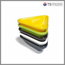 대명멜라민 미색 - 멜라민 잼볼 삼각 (국내생산 멜라민 흰그릇 하얀그릇 업소용그릇), (DM-7)노랑