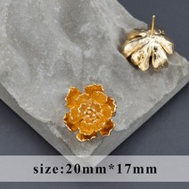 주얼리DIY세트 주얼리메이커 고급케이스 GUFEATHER M600 보석 액세서리 18k 골드 로듐 도금 구리 패스 도달 니켈 스터드 귀걸이 만들기 10 개/몫