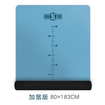 렛풀다운 로잉 치닝디핑 요가 매트 피트니스 매트 미끄럼 방지 확장 두꺼운 확장 매트 홈 전문 피트니스 훈련 장비, 색상 분류: 닷지 블루 [넓은 버전 길이 183cm 폭 80cm]