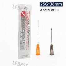 Compwall Disposable Medical Dental Rinse Needle Blunt Needle Filled Hyaluronic Acid Water Light Need, LIGHT BLUE