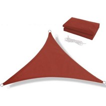 하비타프 치즈타프 방수 태양 대피소 차양 보호 그늘 천막 야외 정원 캠핑 해변 캐노피, Rust red+4.5 x 4.5 x 4.5m