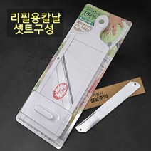 시모무라 두께조절 양배추 채칼 SFS-102 + 교체용 칼날 세트, 화이트
