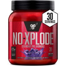 [Universal Nutrition Animal Flex Pak] 유니버셜 BSN N.O.-XPLODE Pre Workout Powder 남성과 여성을 위한 크레아틴 및 베타알라, [03] 포도, [04] 44인분(1팩)