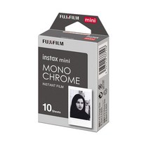 후지필름 후지정품 인스탁스 미니필름 모노크롬 1P(10매) / INSTAX MONOCHROME 1P / 공식판매점, 단일옵션