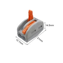 와이어 커넥터 범용 터미널 0.08-2.5mm 케이블 연결용 푸시인 전기 터미널, 10개, P-212