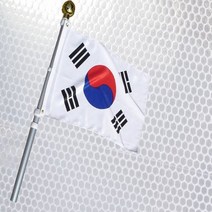 반사광 알루미늄 회전깃대 태극기세트 RAF, 없음