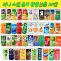 미니 소캔 음료수 모음 1가지맛 30캔 1박스, 롯데레쓰비마일드150ml