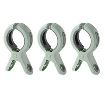 방풍 비닐 웃풍 차단 난방 천막 투명 바람비치 의자 크루저 3 개대 ABS 타월 클립 대형 플라스틱 방풍 옷, 01 GR, 한개옵션1