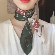 승무원스카프 연예인스카프 가방손잡이스카프 쁘띠 미니 사각 트윌리 스트랩