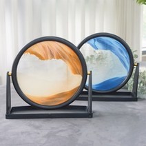 3D 모래시계 액자 대 카페소품 성의있는선물 그림 오피스텔 집꾸미기소품 거실 하우스꾸미기, 블루