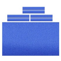 전문 당구 당구대 천 + 6 PCS 스트립 실내 당구장용 당구 스누커 천 펠트, 8피트 블루, 혼합 양모