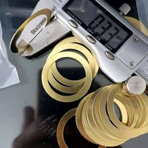 조인트 링 및 버트 링용 당구 큐 구리 링 0.33mm 두께 직경 : 23mm 30mm 33mm 옵션, 33-16-0.25mm, 50 개