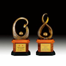 주문 제작 청동 트로피 골프 싱글 우승트로피, 단품